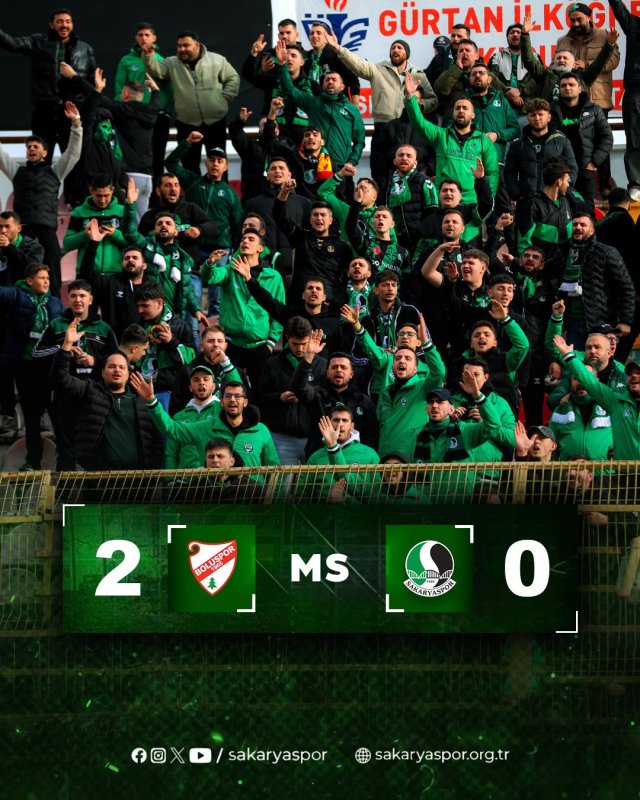 Maç sonucu| Boluspor 2-0 Sakaryaspor  