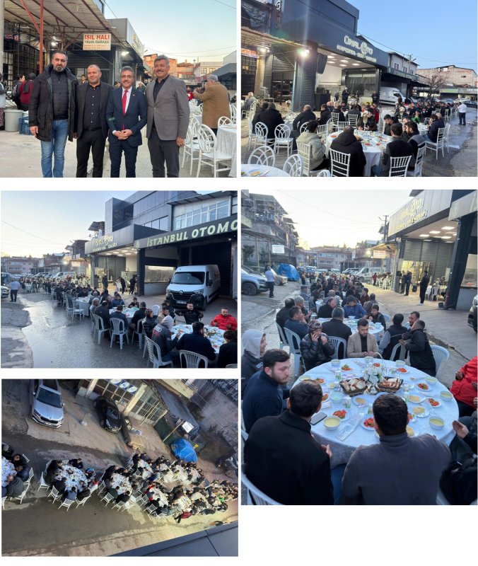 Marangozlar Sanayi Sitesi esnafı, geleneksel iftar programında bir araya geldi.